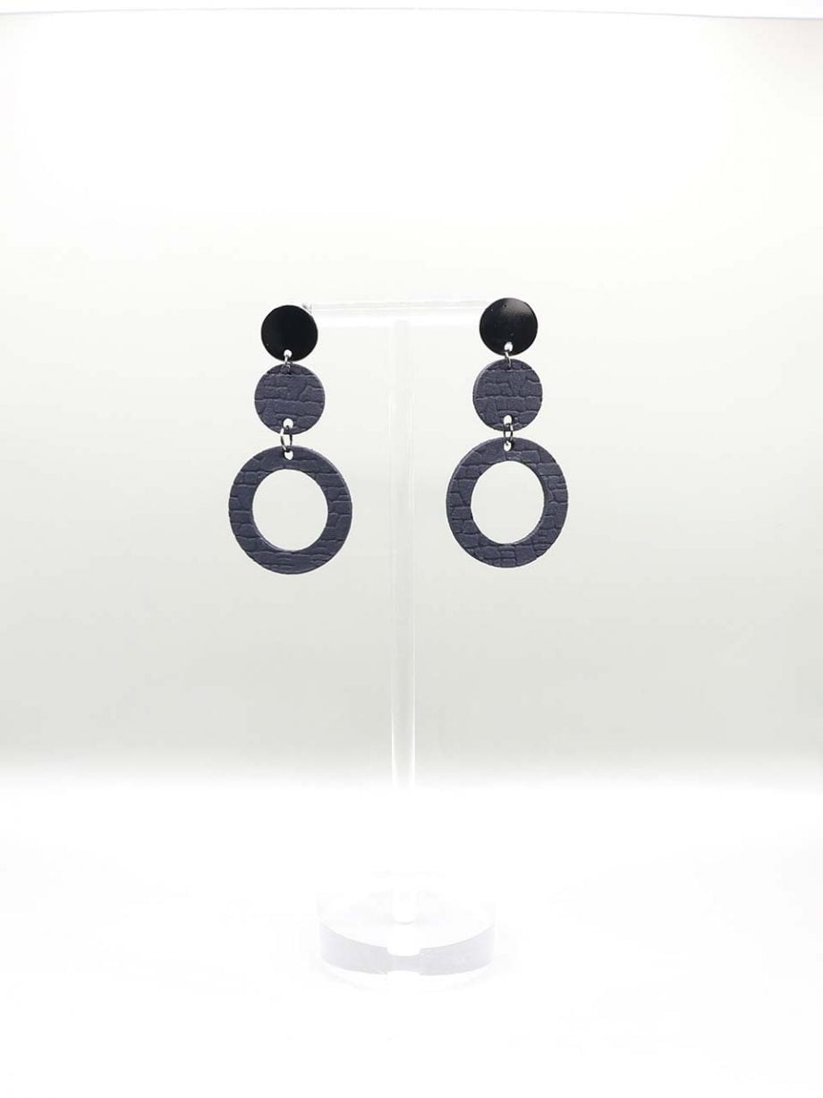 Σκουλαρίκια Double hanging hoops